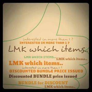 Bundled items of your choosing